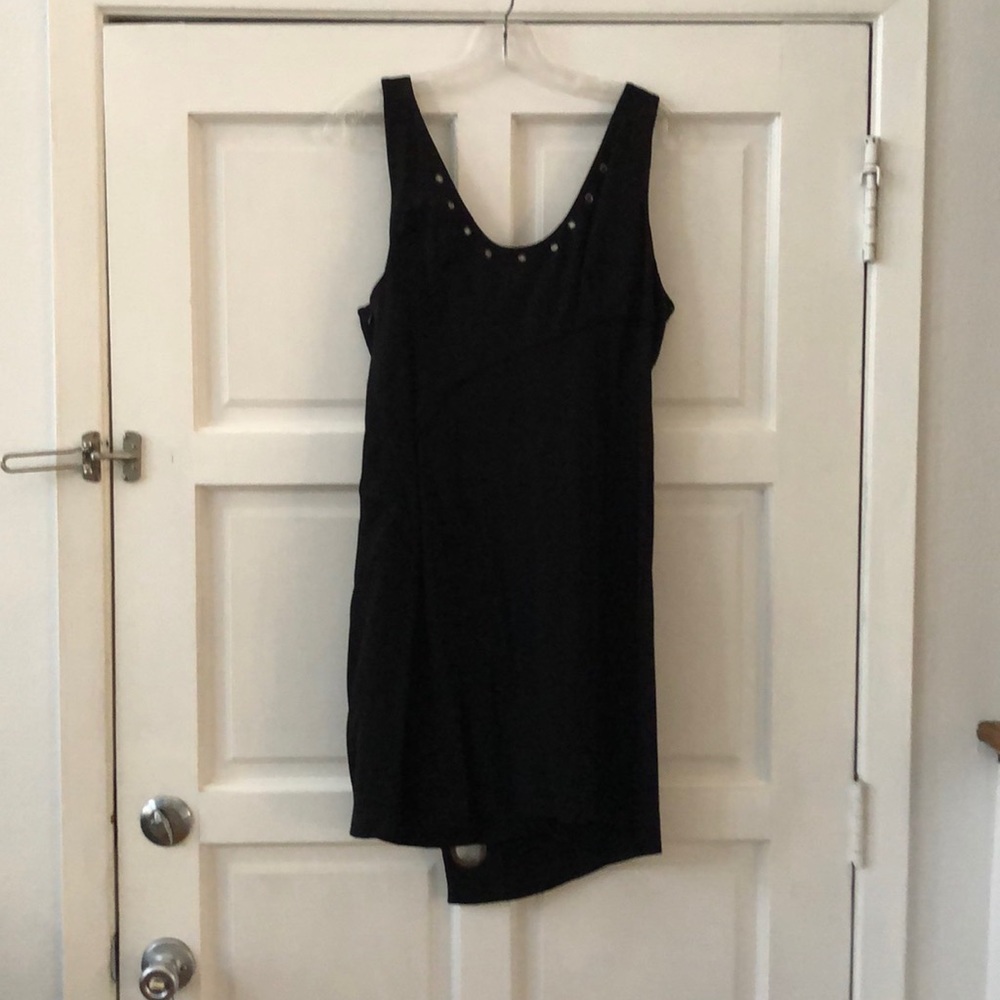 La Rok black knit gromet dress sz L - Picture 5 of 5